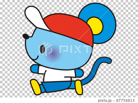 Running, athletic meet, athletic festival, animal, rat, relay, physical education, exercise, gym clothes, foot race, person, school, kid, hat, 87758813