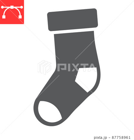 Christmas stocking glyph icon, merry christmas and xmas, gift sign vector graphics, editable stroke solid icon, eps 10. Christmas stocking glyph icon, merry christmas and xmas, gift sign vector graphics, editable stroke solid icon, eps 10. 87758961