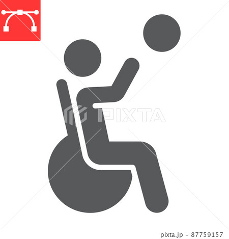 wheelchair basketball clipart bw