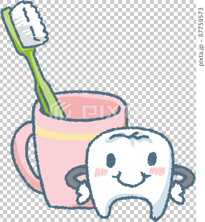 Toothpaste set and anthropomorphic teeth 87759573