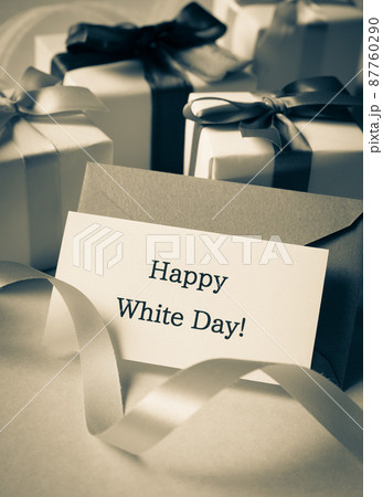 Happy White Day! ホワイトデー メッセージカード 手紙 レター Happy White Day! ホワイトデー メッセージカード 手紙 レター 87760290