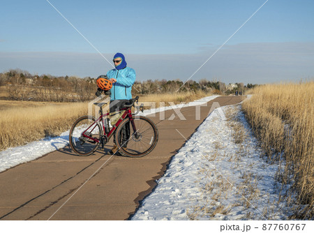 winter biking in Fort Collins, Colorado winter biking in Fort Collins, Colorado 87760767