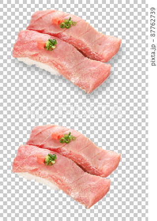 寿司 炙り中トロ 影アリ 影ナシ 寿司 炙り中トロ 影アリ 影ナシ 87762739