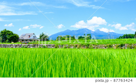 北杜市から望む八ヶ岳 87763424