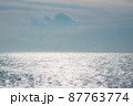 春の嵐が去った後の輝く海 87763774