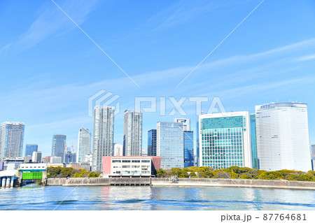 浜離宮恩賜庭園、汐留方面を望む(東京都港区)【2022.2】 浜離宮恩賜庭園、汐留方面を望む(東京都港区)【2022.2】 87764681