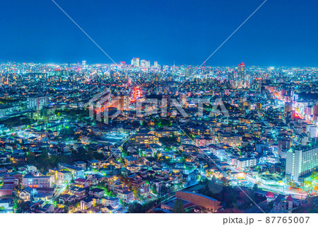 東山スカイタワーから見る名古屋市の夜景【愛知県】 87765007