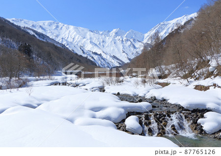 北アルプス後立山連峰 積雪期の不帰ノ嶮 北アルプス後立山連峰 積雪期の不帰ノ嶮 87765126
