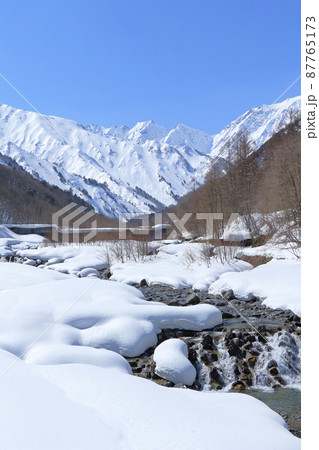 北アルプス後立山連峰 積雪期の不帰ノ嶮 北アルプス後立山連峰 積雪期の不帰ノ嶮 87765173