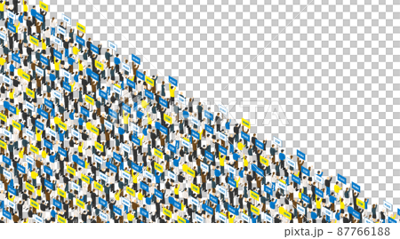 Image of crowds appealing against war 87766188