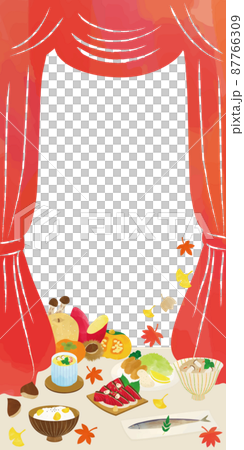 秋天的味道和窗簾的插圖 秋天的味道和窗簾的插圖 87766309