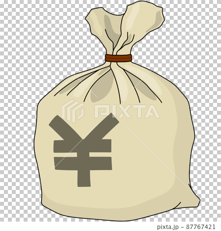 Hemp bag with Japanese yen (with outline) Hemp bag with Japanese yen (with outline) 87767421