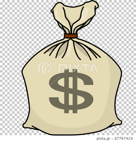 Hemp bag with US dollars (with outline) Hemp bag with US dollars (with outline) 87767429