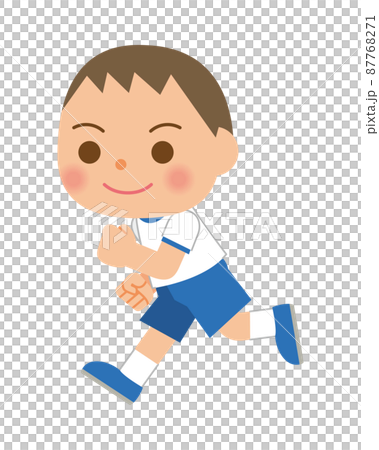 Children running in athletic clothing 87768271