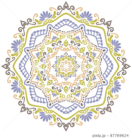マンダラアート(花・葉・自然) 87769624