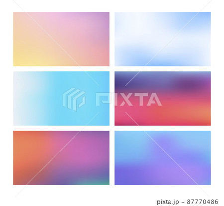 Set of vector blurred backgrounds. The collection covers for your projects. Colored meshes for presentations and web projects. Set of vector blurred backgrounds. The collection covers for your projects. Colored meshes for presentations and web projects. 87770486
