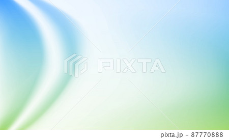 白い布の波のようなドレープ、ブルーとグリーンの光と影、背景画像 白い布の波のようなドレープ、ブルーとグリーンの光と影、背景画像 87770888