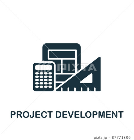 Project Development icon. Monochrome simple icon for templates, web design and infographics Project Development icon. Monochrome simple icon for templates, web design and infographics 87771306