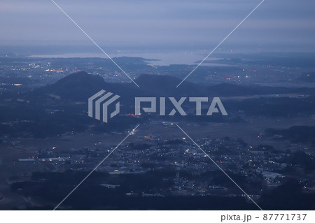 筑波連山足尾山からの日の出 87771737