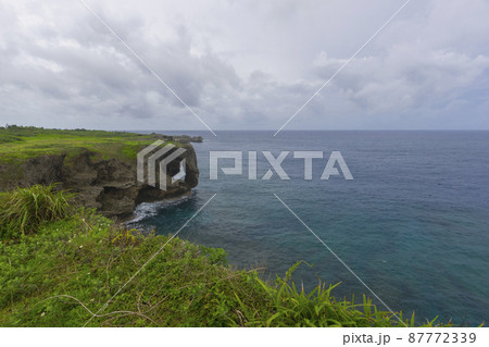 Beautiful Scenery of Manzamo Cape in Okinawa, Japan Beautiful Scenery of Manzamo Cape in Okinawa, Japan 87772339