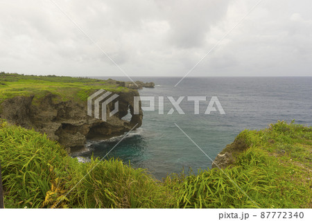 Beautiful Scenery of Manzamo Cape in Okinawa, Japan 87772340
