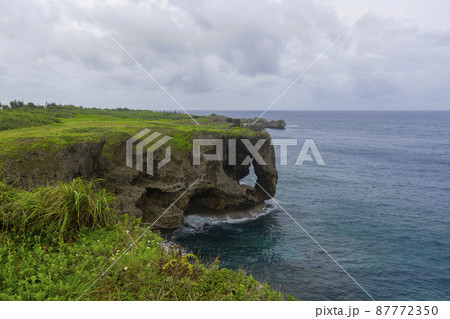 Beautiful Scenery of Manzamo Cape in Okinawa, Japan Beautiful Scenery of Manzamo Cape in Okinawa, Japan 87772350