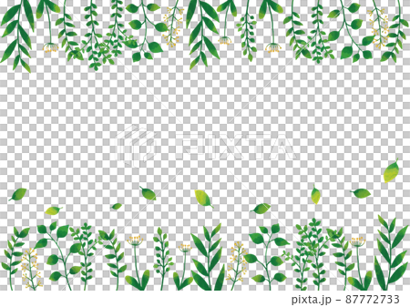 北欧風 緑の植物フレーム 北欧風 緑の植物フレーム 87772733