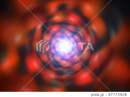 宇宙空間のワープをイメージした背景素材（ワームホールのイメージ） 87773928