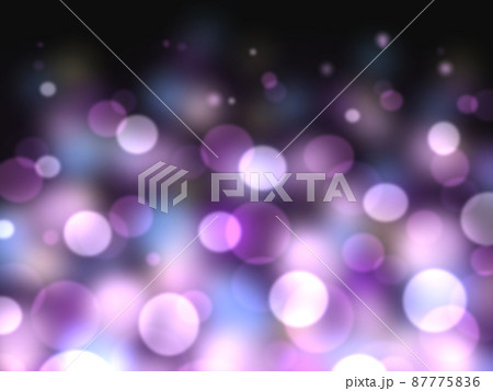 紫色の美しく輝くピンボケライト背景 紫色の美しく輝くピンボケライト背景 87775836