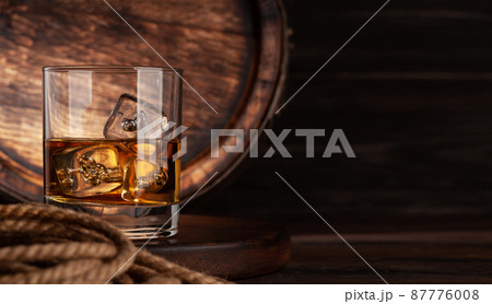Glass with whiskey Glass with whiskey 87776008