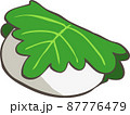 柏餅のシンプルなイラスト 87776479