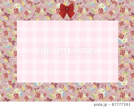 花柄フレーム 花柄フレーム 87777391