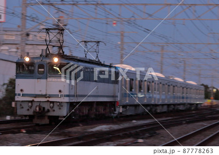 小田急電鉄6000形電車の甲種輸送列車(新車回送列車)_2010/10/9撮影 小田急電鉄6000形電車の甲種輸送列車(新車回送列車)_2010/10/9撮影 87778263