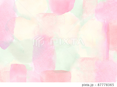 パステルなピンク色の水彩テクスチャの背景 87778365