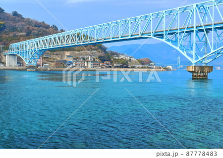 【広島県】蒲刈大橋と安芸灘大橋と松濤園（とびしま海道） 87778483