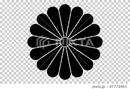 日本家徽 16 朵菊花 87778963