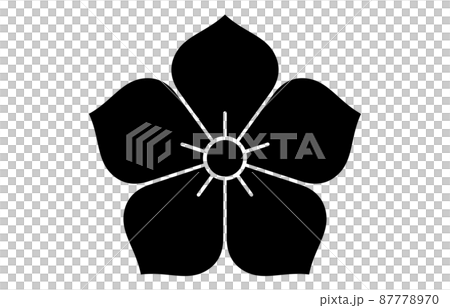 日本の家紋桔梗 87778970