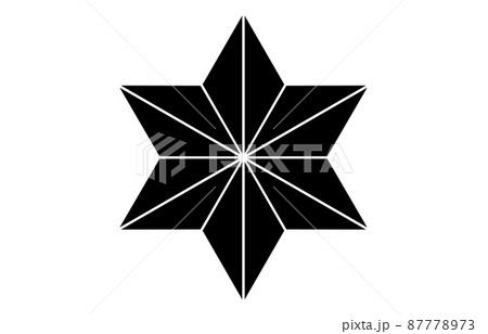 日本の家紋麻の葉 87778973