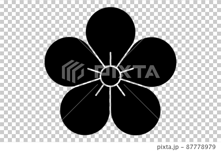 日本家徽梅花 87778979