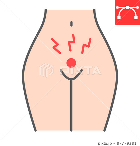 Menstrual cramps pain line icon, menstruation and gynecology, menstrual cramps ache vector icon, vector graphics, editable stroke outline sign, eps 10. Menstrual cramps pain line icon, menstruation and gynecology, menstrual cramps ache vector icon, vector graphics, editable stroke outline sign, eps 10. 87779381