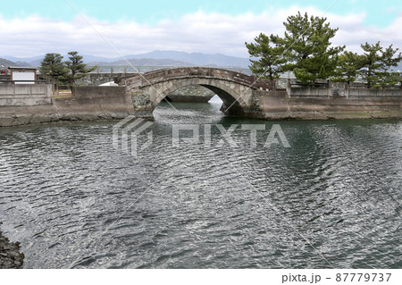 満潮時の不老橋　和歌の浦　和歌山市 87779737