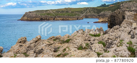 Coastline and Cliffs, Beach of Toro, Llanes, Asturias, Spain 87780920