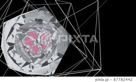 CG　中央に核がある原子構造 87782442