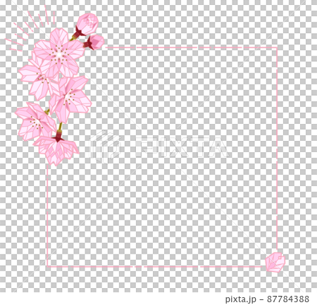 Sakura frame 9-C - Stock Illustration [87784388] - PIXTA