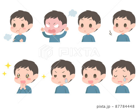 男の子の表情セット 87784448
