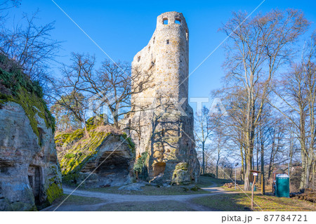 Mediaeval ruins of Valecov Castle 87784721