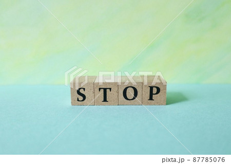 STOPの文字素材 STOPの文字素材 87785076