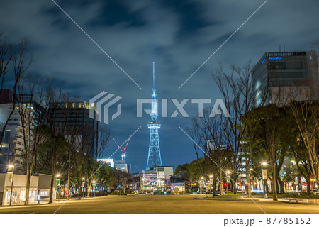 《愛知県》名古屋都市風景 久屋大通公園夜景 《愛知県》名古屋都市風景 久屋大通公園夜景 87785152