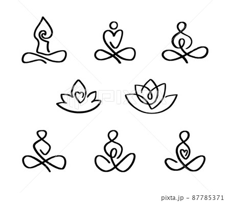 Yoga position linear icon. Thin line illustration. Yoga class. Contour  symbol. Vector isolated outline drawing 4183335 Vector Art at Vecteezy