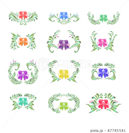 Hand drawn illustration in folk style. Hand drawn illustration in folk style. 87785581